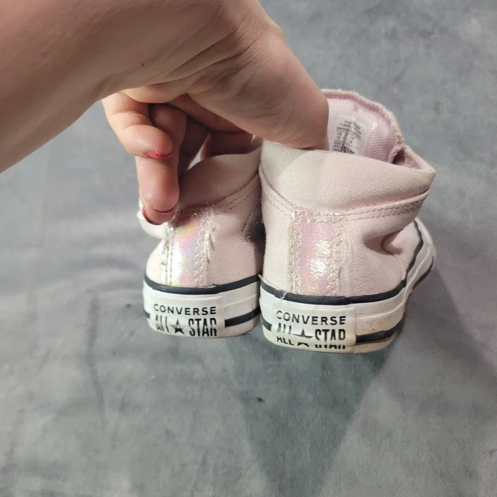 Converse Chuck Taylor All Star Madison Pink Iridescent Sneaker Womens 12 666302F